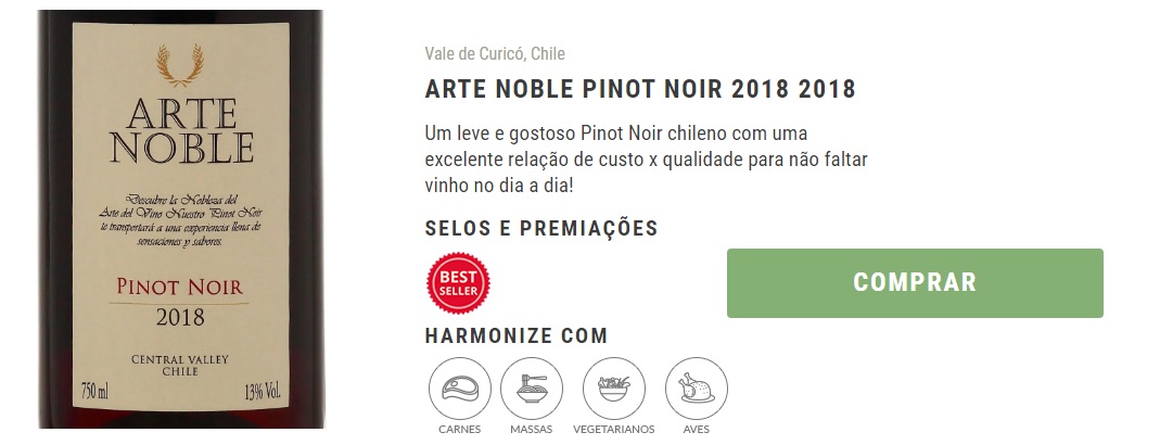 Arte Noble Pinot Noir 2018