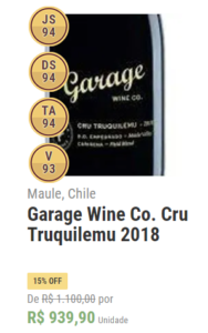 GARAGE WINE CO. CRU TRUQUILEMU 2018